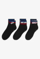 Nike Dreierpack Socken - Schwarz EU42-46