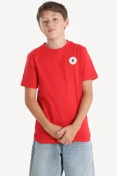 Converse T-Shirt - Enamel Red M Kids