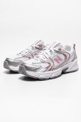 New Balance GR530 Sneaker - White + Light Pink + Silver EU37 Kids