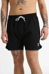 Hugo Red Chaffle Badeshorts  - Black M Herren