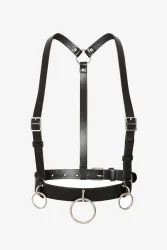 Banned Dominion Body harness - Black XL/XXL Damen