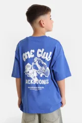 Jack & Jones Junior Backprint T-Shirt - Dazzling Blue 164 Kids