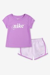 Nike Kids-Set - Doll + Rush Fuchsia + White 3y