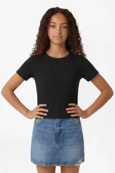 Champion Geripptes T-Shirt - Black M Kids