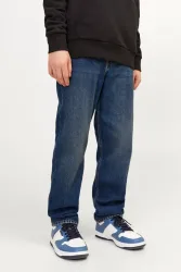 Jack & Jones Junior Chris Relaxed Fit Jeans - Dark Blue 140 Kids