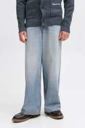 Jack & Jones Junior JJIDAVE Baggy Fit Jeans - Blue Medium Used 146 Kids