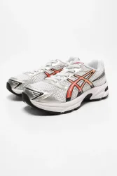 asics GEL-1130 Kids Sneaker - White + Silver + Red Snapper EU33.5