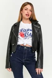 Tally Weijl Kunstleder Bikerjacke - Black XS Damen