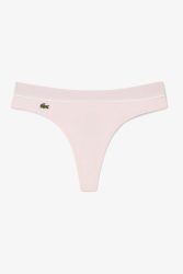 Lacoste Gerippter String - Flamingo XS Damen