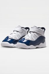 Jordan Jordan 6 Rings Baby Sneaker - White + Midnight Navy EU21