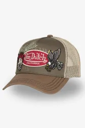 Von Dutch Trucker Cap / Snapback - Grey + Beige + Brown Einheitsgroesse Herren