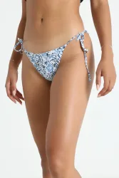 Only Marseille Bikini-Unterteil - Cloud Dancer + Blue Paisley M Damen