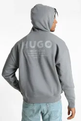 Hugo Blue Nazardo Kapuzensweatshirt - Medium Grey M Herren