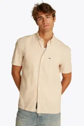 Tommy Jeans Hemd aus Seersucker - Relic Tan M Herren