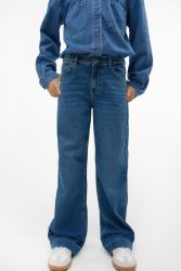 Vero Moda Daisy Wide Leg Jeans - Medium Blue Denim 134 Kids