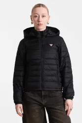 Guess Leichte Pufferjacke - Jet Black XS Damen