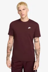 Nike Sportswear Club T-Shirt - Burgundy Crush XS Herren