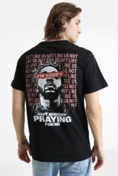 Mister Tee Nobody Praying T-Shirt - Black L Herren