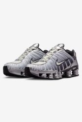 Nike Shox TL Print Sneaker - Metallic Silver + Summit White EU42.5 Herren