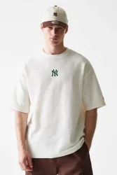 New Era T-Shirt aus Waffelstoff - Off White M Herren