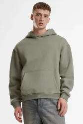 Urban Classics Fluffy Kapuzensweatshirt - Paleolive XS Herren