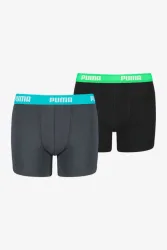 Puma Doppelpack Boxershorts - Schwarz + Anthrazit 164 Kids