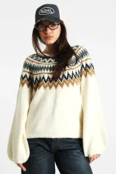 Only ONLREYKJA Strickpullover - Whitecap Gray + Dark Grey M Damen