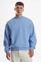 Urban Classics Sweatshirt - Powder Blue XL Herren