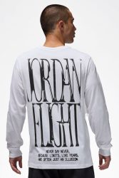 Jordan Langarmshirt - White M Herren
