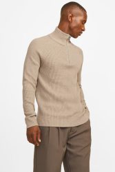Jack & Jones Pannel Gerippter Strickpullover - Crockery XXL Herren