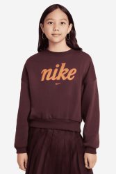 Nike Sportswear Club Fleece Oversize Sweatshirt - Burgundy Crush L Kids