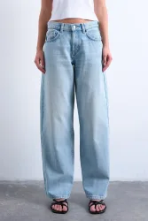 TOPSHOP TSCINCH Wide Leg Jeans L32 - Bleached Sand 26/32 Damen