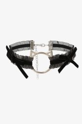 Banned Organza Choker - Black Einheitsgroesse Damen