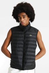 Lacoste Gestepptes Gilet - Black L Herren