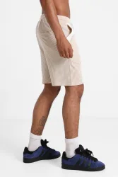 Project X Paris Shorts mit Strukturstoff - Beige + Offwhite XL Herren