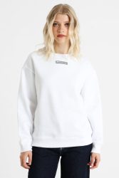 Lacoste Oversize Sweatshirt - White 38 Damen