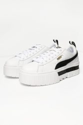 Puma Mayze Plateau Sneaker - Weiss + Schwarz EU39 Damen