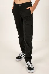 Jack & Jones Junior - Cargohose, Modern Fit, 140, Black