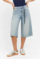 Tally Weijl Jeans Bermudashorts - Light Blue Denim 32 Damen