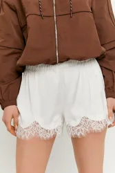 Tally Weijl Satin Shorts - White 34 Damen