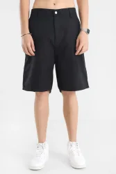 Carhartt WIP Walter Single Knee Shorts - Black Rinsed S Herren