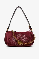 Juicy Couture Samt Mini Hand- / Umhängetasche - Wine Tasting Einheitsgroesse Damen