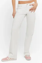 Tally Weijl Straight Leg Jeans - White 36 Damen