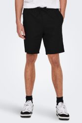 Only & Sons ONSLINUS Leinenshorts - Black L Herren