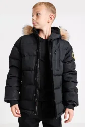 Zavetti Canada Oshawa 3.0 Puffer Parka - Jet Black S Kids