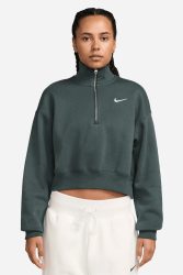 Nike Sportswear Phoenix Fleece Oversize Sweatshirt - Vintage Green S Damen