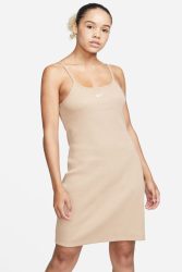 Nike Geripptes Minikleid - Beige XS Damen