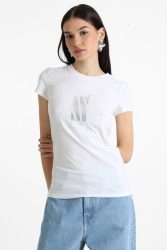 Armani Exchange T-Shirt - Optic White XS Damen