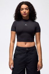 Jordan Crop T-Shirt - Black M Damen