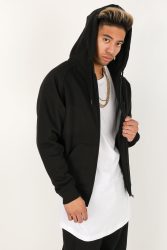 Urban Classics Oversize Kapuzensweatjacke - Black M Herren
